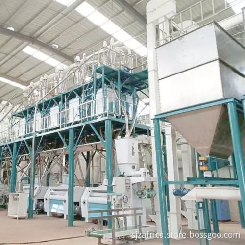 Complete Set Corn Flour Milling Machine 100t/24h For Sale